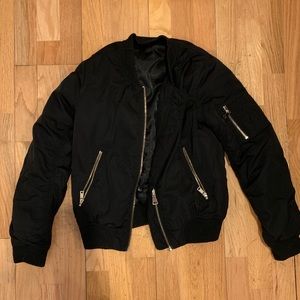 BLACK TOPSHOP BOMBER